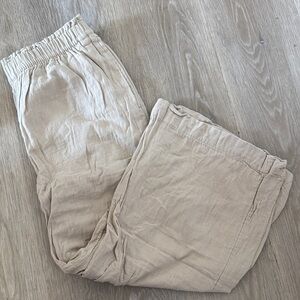 old navy crinkle gauze wide leg pants